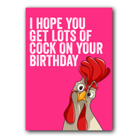 Lots Of Cock Birthday Card
